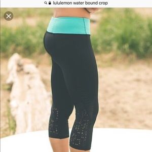 Lululemon waterbound crop size 8